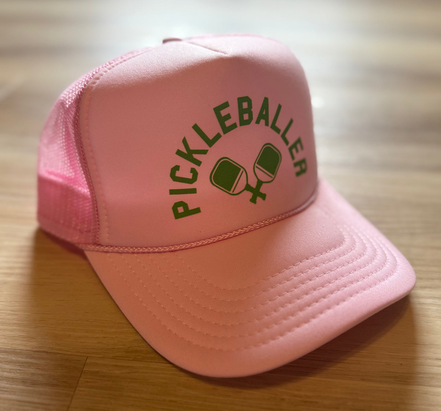 “pickleballer” trucker hat