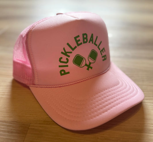 “pickleballer” trucker hat