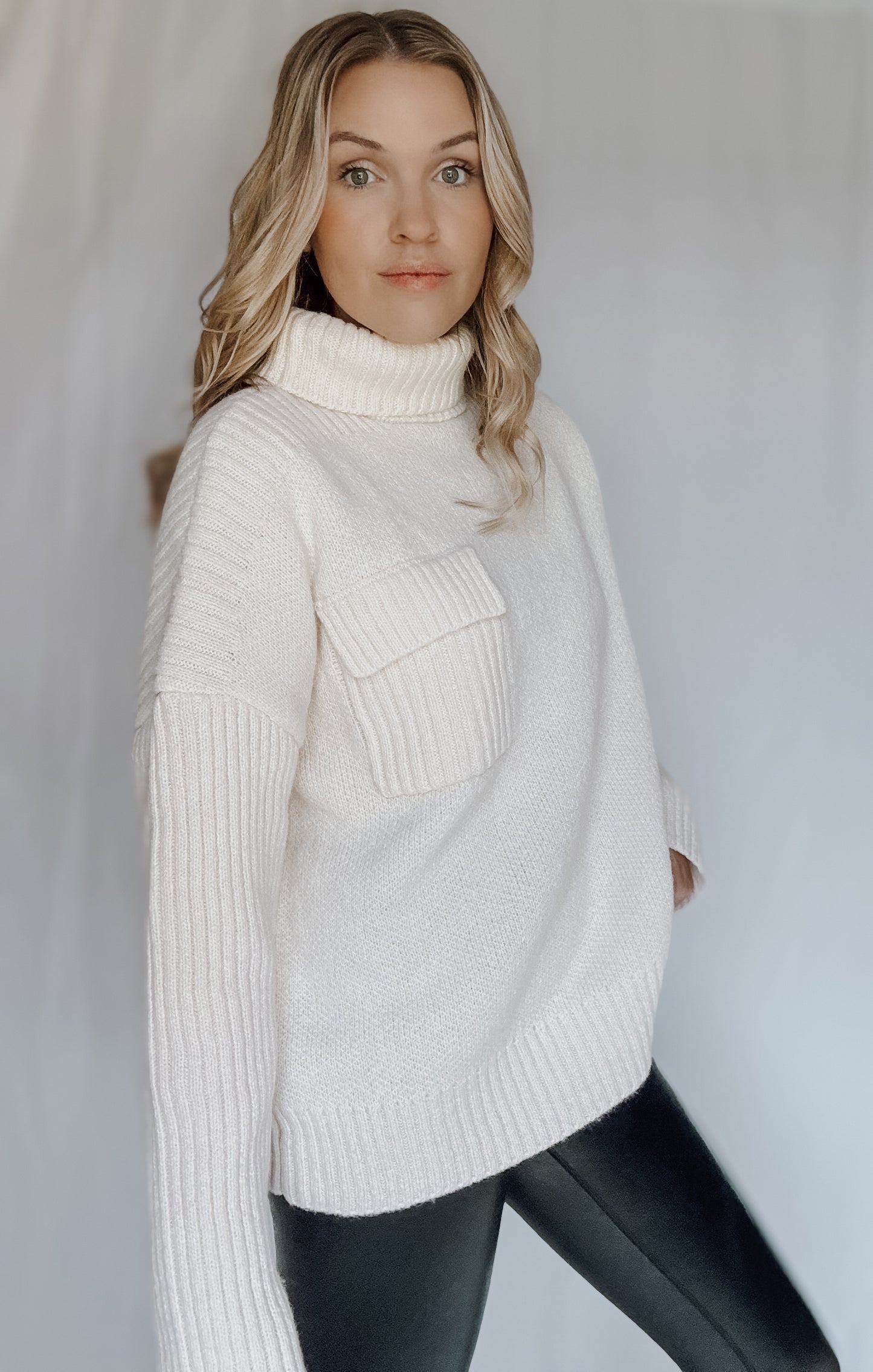 holiday turtleneck sweater