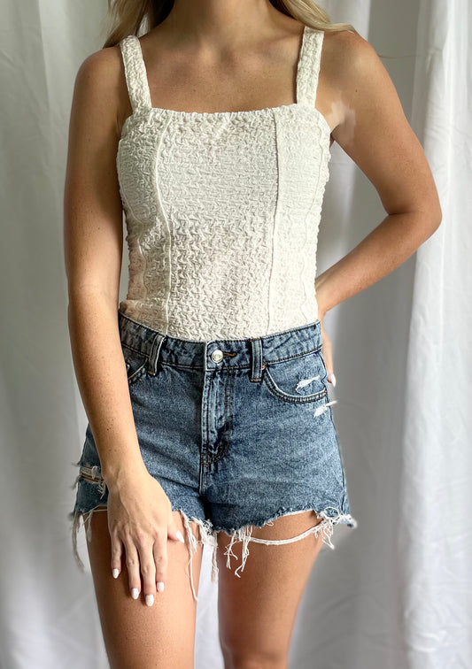 ruffled bodysuit