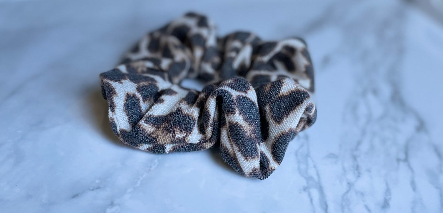 leopard scrunchie