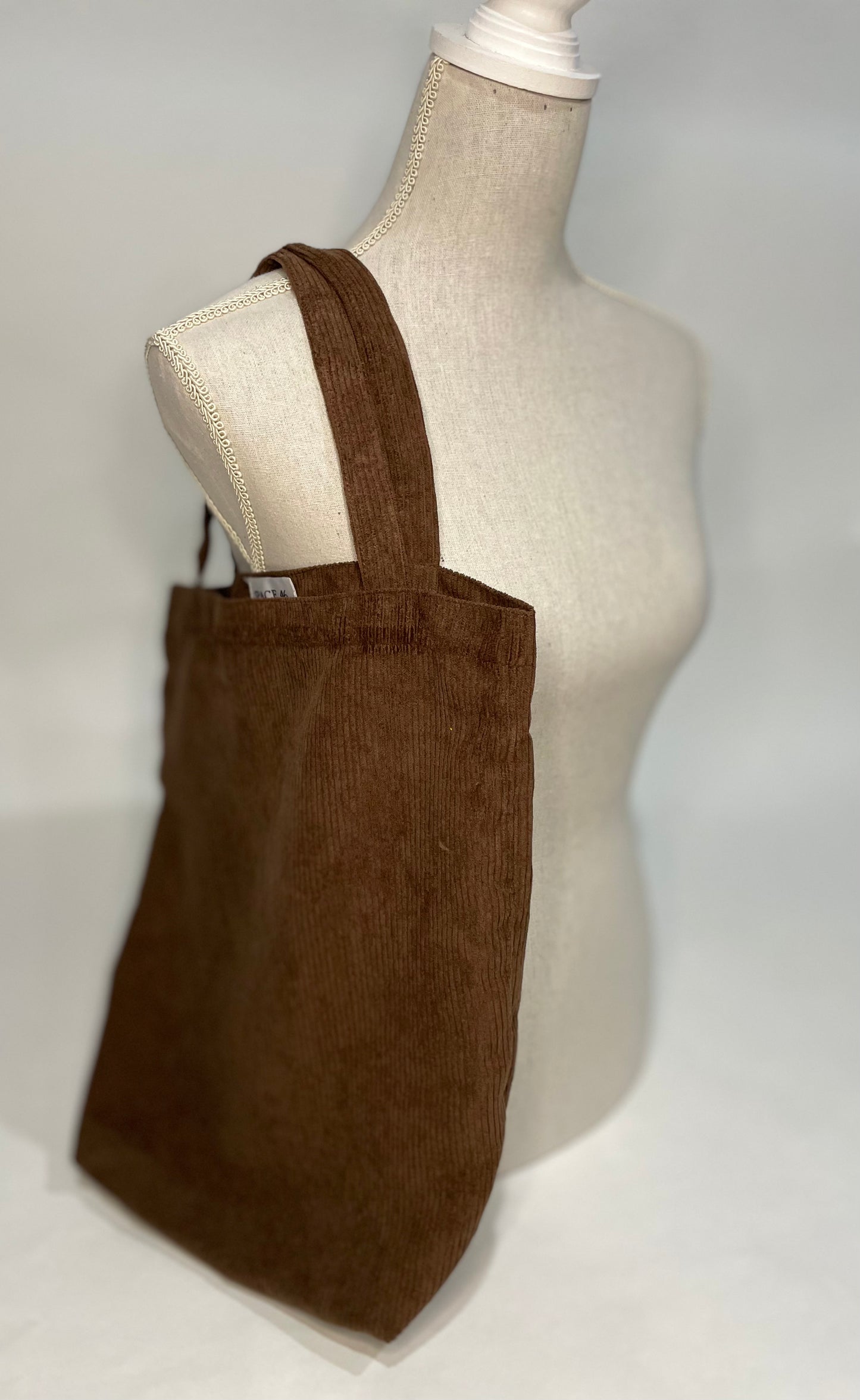 corduroy tote bag