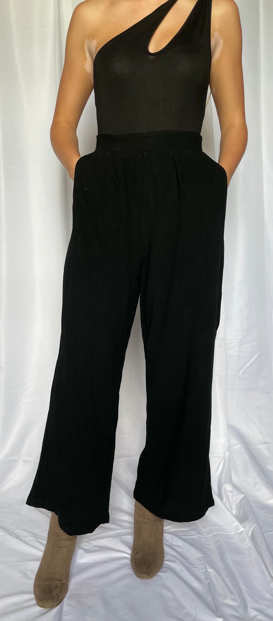 wide leg stretch pants